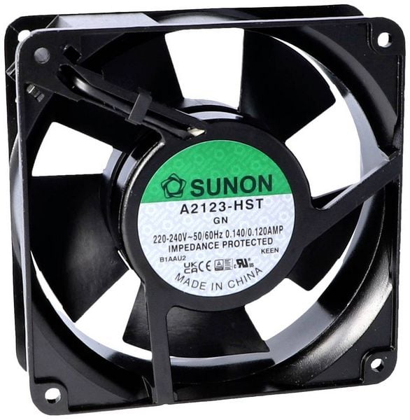 Produktbild: Sunon A2123-HBL.(7).GN Axiall&uuml;fter 230 V/AC 190.24 m&sup3;/h (L x B x H) 38 x 120 x 120mm