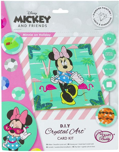 Produktbild: Craft Buddy CCK-DNY807 - Crystal Art, Minnie on Holiday,18x18cm, Multi