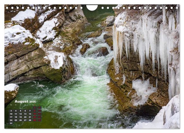 Produktbild: Winterzauber in der Breitachklamm bei Oberstdorf (Wandkalender 2026 DIN A4 quer), CALVENDO Monatskalender