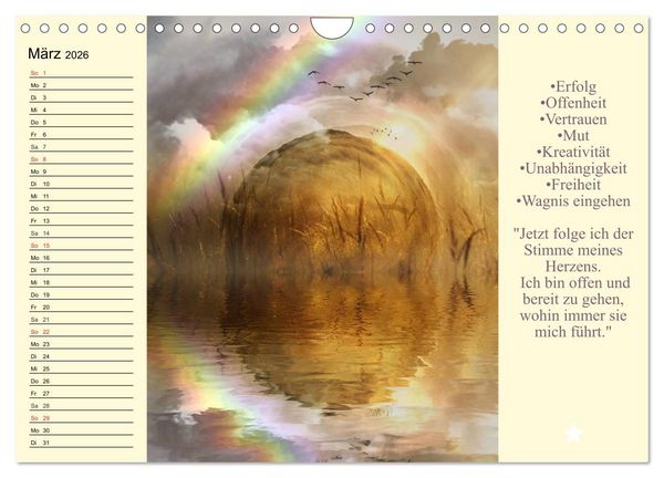 Produktbild: Tarot. Spirituell durch das Jahr (Wandkalender 2026 DIN A4 quer), CALVENDO Monatskalender