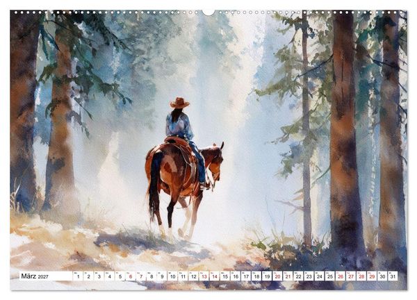 Produktbild: Western Horizonte (Wandkalender 2027 DIN A2 quer), CALVENDO Monatskalender