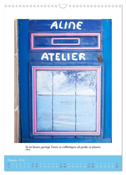 Produktbild: Blaue T&uuml;ren (Wandkalender 2026 DIN A3 hoch), CALVENDO Monatskalender