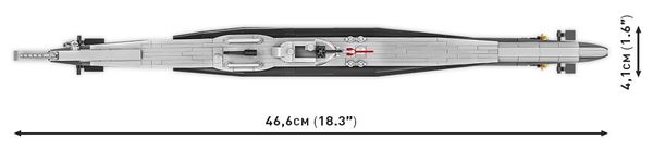 COBI Historical Collection 4847 - U-Boot U-96, World War II, 444 Klemmbausteine