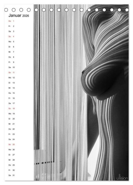 Produktbild: Akt abstrakt (Tischkalender 2026 DIN A5 hoch), CALVENDO Monatskalender