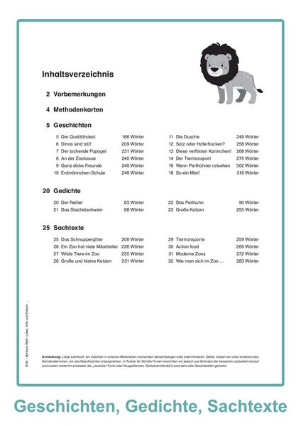 Produktbild: L&ouml;we, Affe und Elefant - Tierische Zoogeschichten gemeinsam im Lesetandem lesen