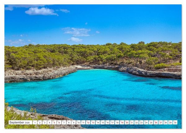 Produktbild: Mallorca - Traumhafte Buchten (Wandkalender 2026 DIN A3 quer), CALVENDO Monatskalender