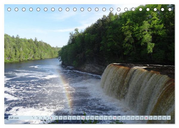 Produktbild: Lake Superior & Lake Michigan (Tischkalender 2026 DIN A5 quer), CALVENDO Monatskalender
