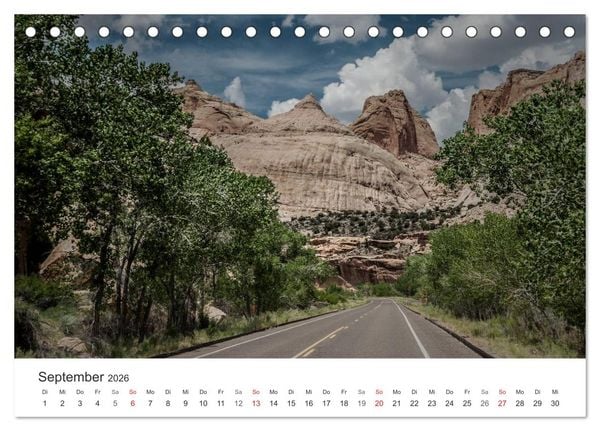 Produktbild: USA Roads (Tischkalender 2026 DIN A5 quer), CALVENDO Monatskalender