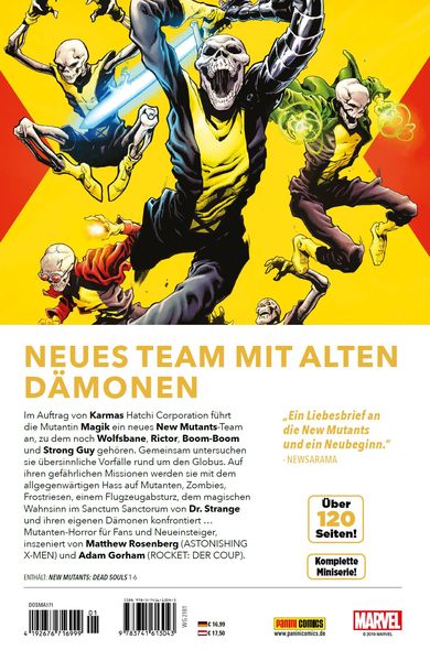 Produktbild: New Mutants: Die toten Seelen
