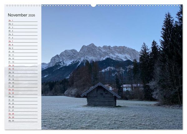 Produktbild: Alpenauszeit - Die Bergh&uuml;tten unserer Alpen (Wandkalender 2026 DIN A2 quer), CALVENDO Monatskalender