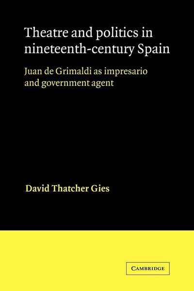 Produktbild: Theatre and Politics in Nineteenth-Century Spain