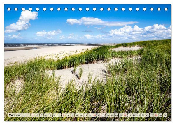 Produktbild: NORDERNEY Bezaubernde Nordseeinsel (Tischkalender 2026 DIN A5 quer), CALVENDO Monatskalender
