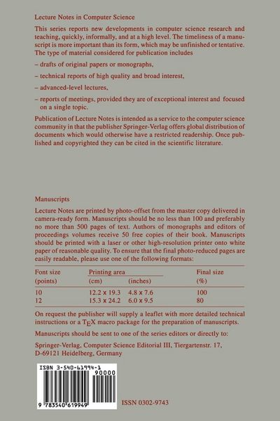 Produktbild: SOFSEM '96: Theory and Practice of Informatics