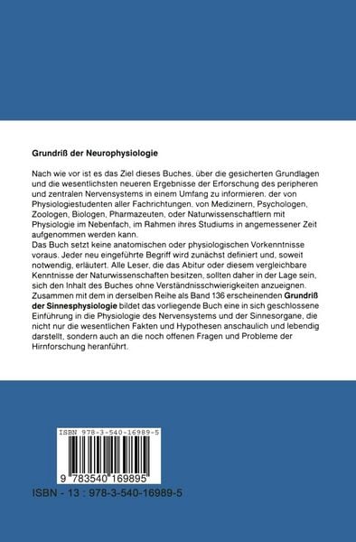 Produktbild: Grundri&szlig; der Neurophysiologie