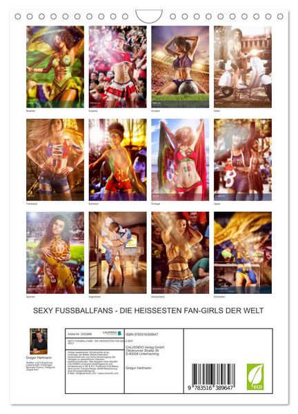 Produktbild: SEXY FUSSBALLFANS - DIE HEISSESTEN FAN-GIRLS DER WELT (Wandkalender 2026 DIN A4 hoch), CALVENDO Monatskalender