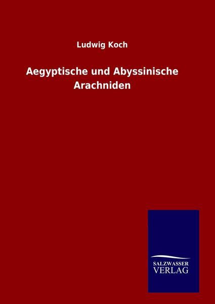 Produktbild: Aegyptische und Abyssinische Arachniden