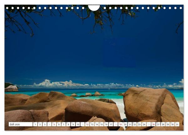 Produktbild: Seychellen - Ein letztes Paradies auf Erden (Wandkalender 2026 DIN A4 quer), CALVENDO Monatskalender