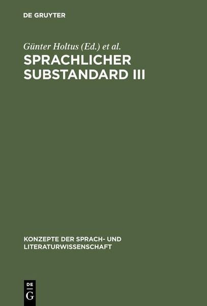 Produktbild: Sprachlicher Substandard III