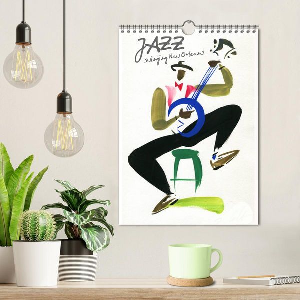 Produktbild: JAZZ swinging New Orleans (Wall Calendar 2026 DIN A4 portrait), CALVENDO 12 Month Wall Calendar