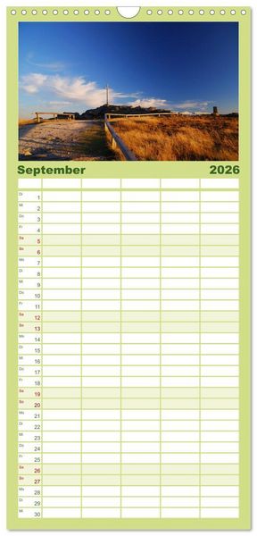 Produktbild: Familienplaner 2026 - Bayerischer Wald - der Osten Bayerns mit 5 Spalten (Wandkalender, 21 x 45 cm) CALVENDO