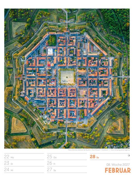 Produktbild: Welt von Oben Wochenplaner Luftbild-Kalender 2027