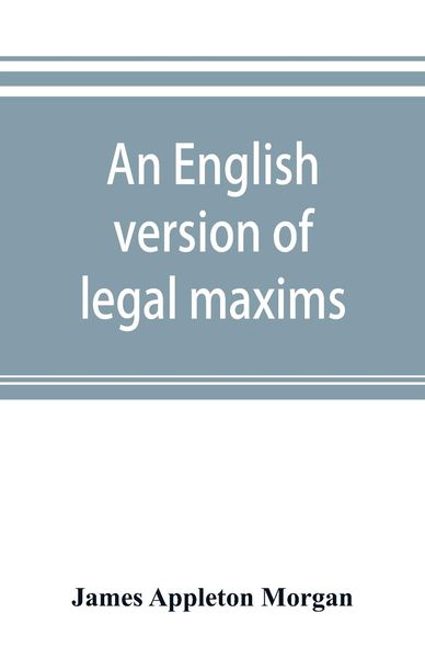 Produktbild: An English version of legal maxims