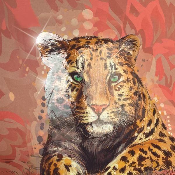 Produktbild: Brunnen Ringbuch &bdquo;Leopard&ldquo; Safari World &brvbar; A4, 2 Ringe, F&uuml;llh&ouml;he: 20 mm, rot/braun