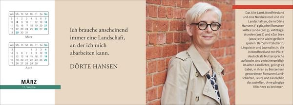 Produktbild: Der literarische Premium-Tischplaner 2027 - Wochenkalender mit Zitaten und Biografien ausgew&auml;hlter Autorinnen und Autoren