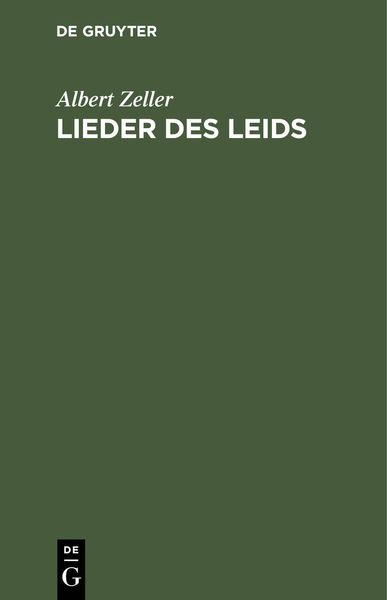 Produktbild: Lieder des Leids