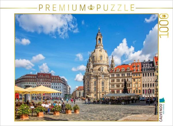 Produktbild: CALVENDO Puzzle Sachsen, Frauenkirche in Dresden | 1000 Teile Lege-Gr&ouml;&szlig;e 64x48cm Foto-Puzzle f&uuml;r gl&uuml;ckliche Stunden