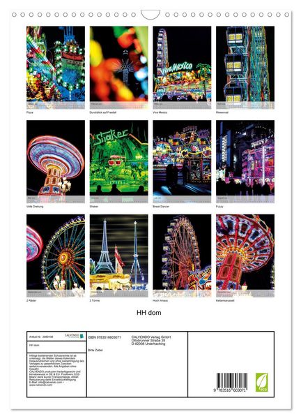 Produktbild: HH dom (Wandkalender 2026 DIN A3 hoch), CALVENDO Monatskalender