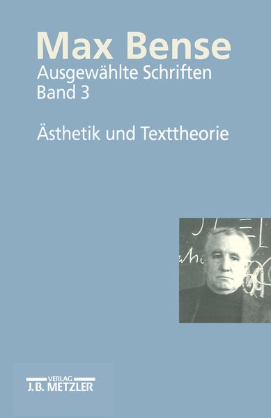 Produktbild: Max Bense: &Auml;sthetik und Texttheorie