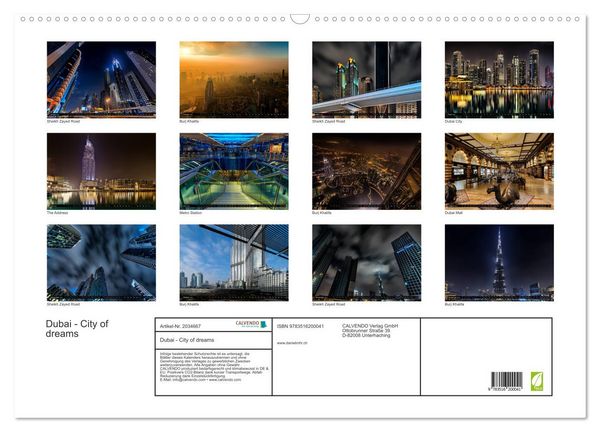 Produktbild: Dubai - City of dreams (Wandkalender 2026 DIN A2 quer), CALVENDO Monatskalender