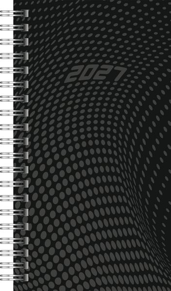 Produktbild: rido/id&eacute; 7014104907 Taschenkalender Mod. Timing 2 2027 A6, Kunststoff, schwarz