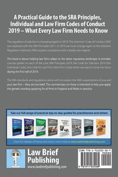 Produktbild: A Practical Guide to the SRA Principles, Individual and Law Firm Codes of Conduct 2019