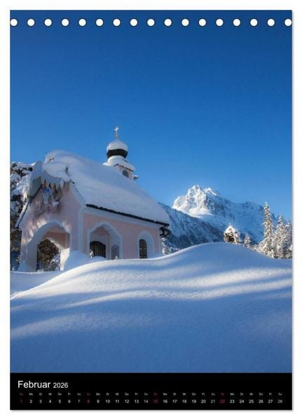 Produktbild: Bergblicke - Mittenwald (Tischkalender 2026 DIN A5 hoch), CALVENDO Monatskalender