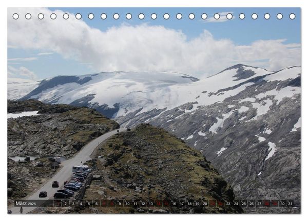 Produktbild: Norwegen 2026 - Berge, Fjorde, Moore (Tischkalender 2026 DIN A5 quer), CALVENDO Monatskalender