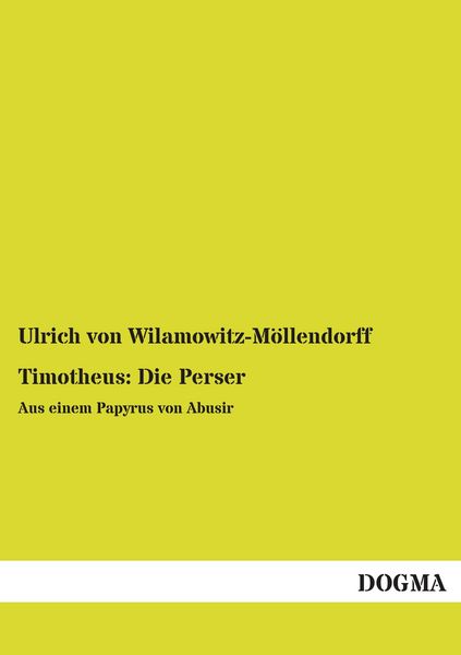 Produktbild: Timotheus: Die Perser