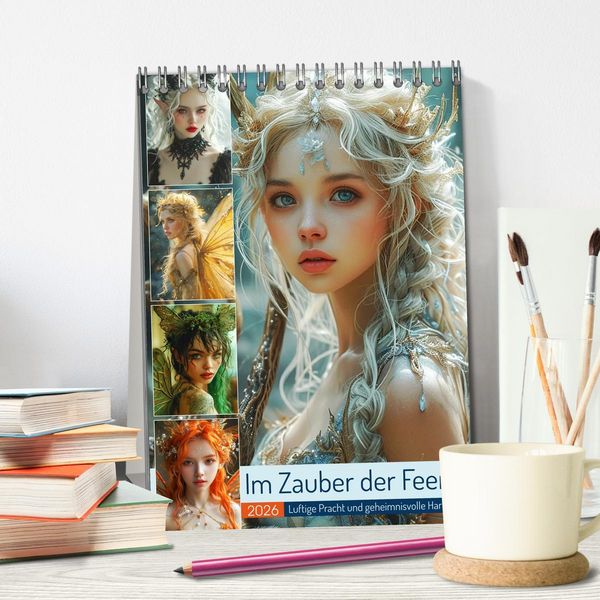 Produktbild: Im Zauber der Feen. Luftige Pracht und geheimnisvolle Harmonie (Tischkalender 2026 DIN A5 hoch), CALVENDO Monatskalender