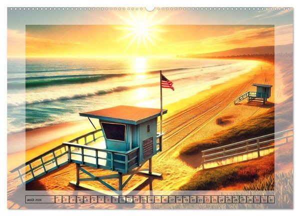 Produktbild: L'esprit am&eacute;ricain - Un hommage aux &Eacute;tats-Unis. (Calendrier mural 2026 DIN A2 vertical) calendrier de bureau