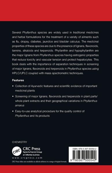 Produktbild: Phytochemistry of Plants of Genus Phyllanthus