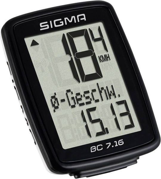 Sigma BC 7.16 Fahrradcomputer Kabelübertragung mit Radsensor