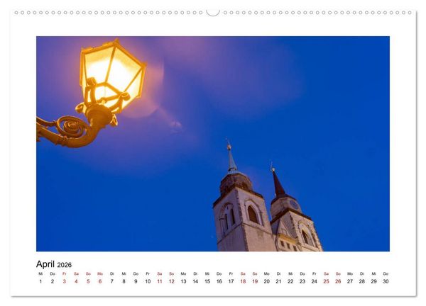 Produktbild: Blue Times - Magdeburg (Wandkalender 2026 DIN A2 quer), CALVENDO Monatskalender