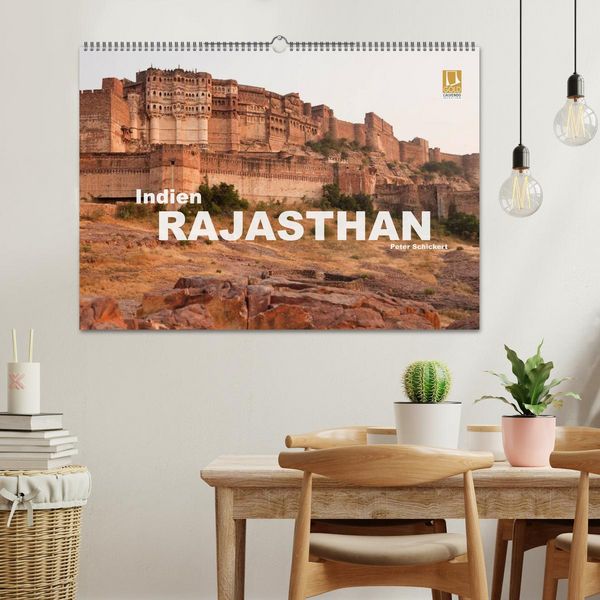 Produktbild: Indien - Rajasthan (Wandkalender 2026 DIN A2 quer), CALVENDO Monatskalender