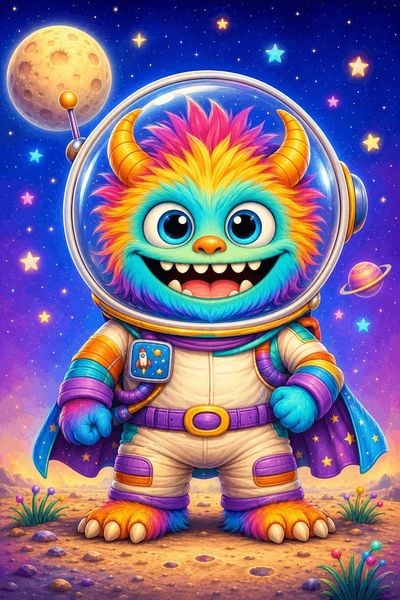 Produktbild: Monster Malbuch f&uuml;r Kinder ab 6 Jahren mit 50 sch&ouml;nen Ausmalmotiven