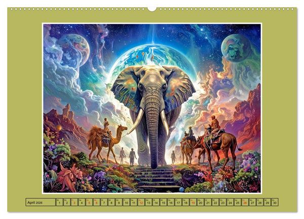 Produktbild: Surrealistische Visionen (hochwertiger Premium Wandkalender 2026 DIN A2 quer), Kunstdruck in Hochglanz