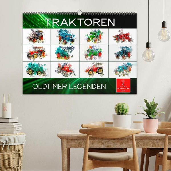 Produktbild: Traktoren Oldtimer Legenden (Wandkalender 2026 DIN A2 quer), CALVENDO Monatskalender