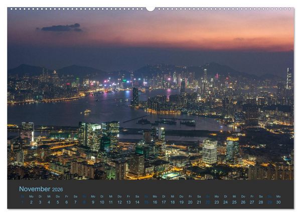 Produktbild: Hong Kong - Skylines (Wandkalender 2026 DIN A2 quer), CALVENDO Monatskalender