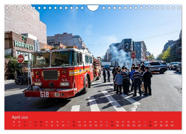 Produktbild: Feuerwehr New York - Heart of the City (Wandkalender 2026 DIN A4 quer), CALVENDO Monatskalender