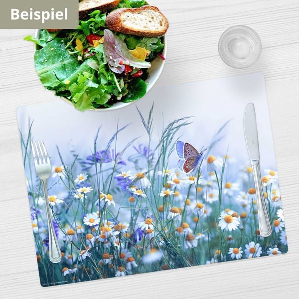 Produktbild: Tischsetmacher Tischsets Wiesenblumen, aus hochwertigem Vinyl (4 St&uuml;ck), 44 x 32 cm